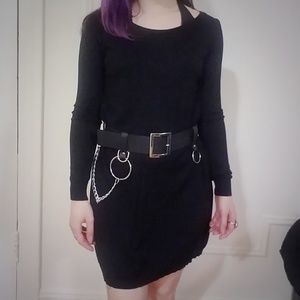 *SOLD* Black cashmere blend sweater dress by Covet